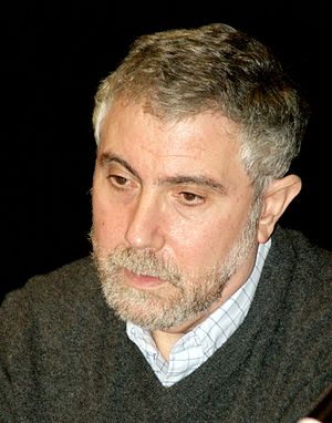 English: Paul Krugman at the 2010 Brooklyn Boo...