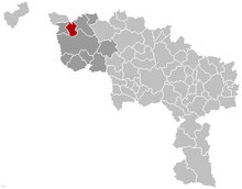 Pecq Hainaut Belgium Map.png