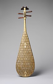 Decorated back of a pipa from the Ming dynasty Pipa MET DP218070.jpg