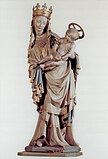 Пльзеньская мадонна. Ок. 1380–1384. Известняк, роспись. Пльзень, церковь Св. Варфоломея