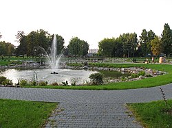 Parque municipal em Wysokie Mazowieckie