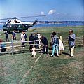 President John F. Kennedy arriving at Hammersmith Farm in 1962.