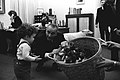 Image 49President Lyndon B. Johnson with a basket of puppies in 1966 (from Puppy)