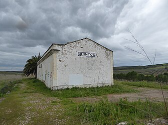 Antiga estação de Quintos, em 2016.