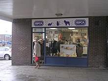 A RSPCA shop in Bramley, Leeds. RSPCA - Bramley Shopping Centre - geograph.org.uk - 1779559.jpg