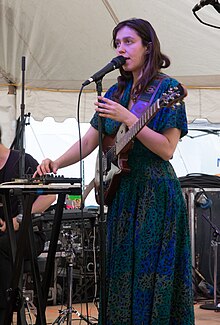 Standell-Preston, as part of BRAIDS, performing at the 2015 Hillside Festival