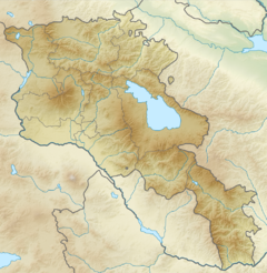 エレバンの位置（アルメニア内）