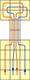 Діаграма дошки зі стрілками, які позначають напрямок ходів