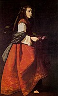 Francisco de Zurbarán: Sint Casilda als meisje, 1631-1640