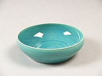 Scale monochrome turquoise glaze, 1955–61