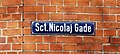 Gadeskilt til Sct. Nicolaj Gade