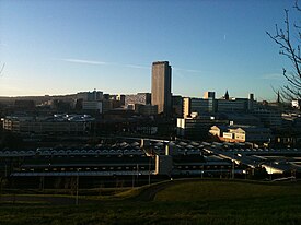 Sheffield Central Business District Sheffield skyline day.JPG