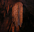 The "Snowy Chandelier" stalactite formation.