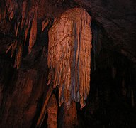 The "Snowy Chandelier" stalactite formation