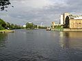 Sprees floddelta i Berlins forstad Spandau, hvor den munder ud i floden Havel.