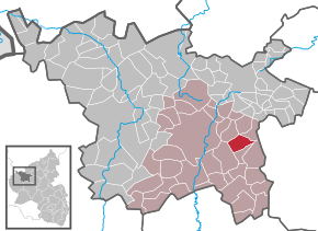 Poziția Steiningen pe harta districtului Vulkaneifel