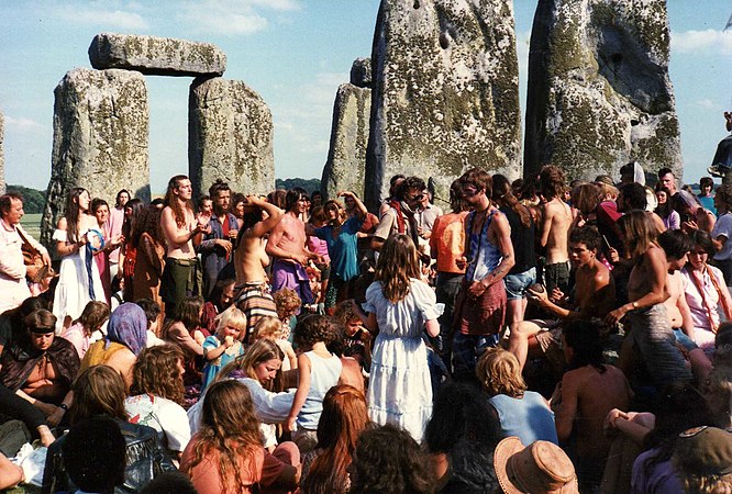 Stonehenge is connected to the Solstice because the Sun rises over the Heel Stone every Summer solstice. From 1972 to 1984, though, the celebrations were a lot wilder, with the Stonehenge Free Festival.