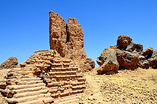 Gornja površina ruševin zigurata