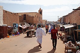 Marktstraat in Tidjikdja