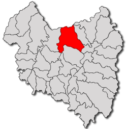 Location of Turia, Covasna