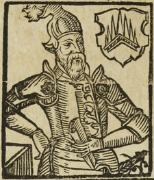 Vaněk mladší Černohorský z Boskovic (kresba B. Paprockého, Zrcadlo slavného Markrabství moravského, 1593)