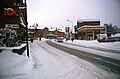 Het centrum ter hoogte van de Volgsjövägen