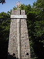Kriegerdenkmal am Ort des Frankenstein-Bergturnfestes mit Turnerkreuz
