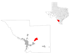 Vị trí trong Quận Webb, Texas