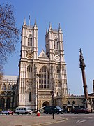 Western facade, Westminster Abbey, City of Westminster, London, England (2013)