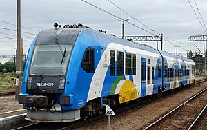 PESA 219M als PKP SA136-012 im Bahnhof Piła Główna