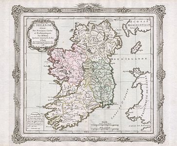 Carte d'Irlande (1766)