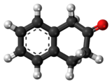 Ball-and-stick model of the 2-tetralone molecule{{{画像alt1}}}