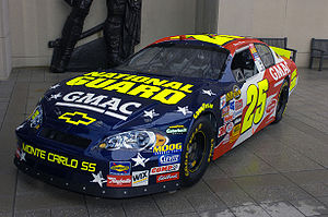 The number 25 National Guard GMAC Chevy Monte ...