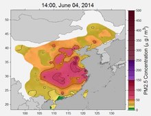 Файл: Карта загрязнения воздуха в Китае на карте концентраций и источников-pone.0135749.s004.ogv