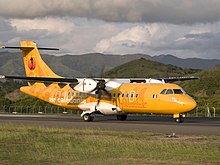 ATR 42 de Air Calédonie en el aeropuerto de Magenta, Numea (2007)