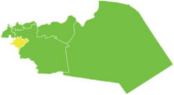 Map of Al-Qusayr District within Homs Governorate