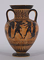 Antimenes Painter - Black-figure Amphora with Herakles and Apollo Fighting Over the Tripod - Walters 4821 - Side A.jpg