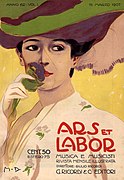 Illustration for the cover of "Ars et Labor" (Art and Labor) magazine, 1907.