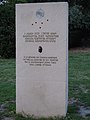 Translation - To the memory of 1,500,000 Armenians, victims of the 1915 genocide perpetrated by the government of the young Turks in the Ottoman Empire - this memorial is in Arles, Provence, France.
