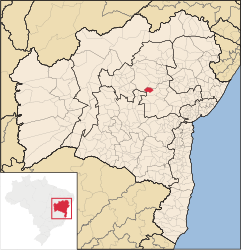 Tapiramutá – Mappa