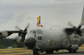 C-130 de Melsbroek arrivant à McChord AFB.