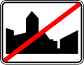 F3b: End of a built up area