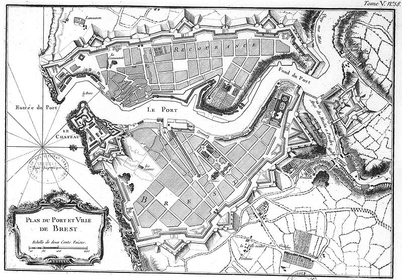 Fichier:Bellin - Plan Brest 1764.jpg