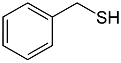 Strukturformel von Benzylmercaptan