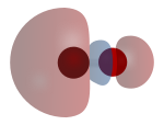 The HOMO of CO is a s MO. Carbon-monoxide-HOMO-phase-3D-balls.svg