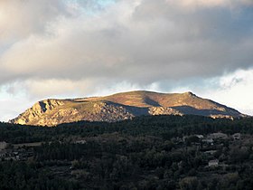 Vue de la Cham du Cros depuis Joyeuse.