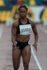 Chandra Sturrup (hier im Jahr 2010) wurde Olympiavierte