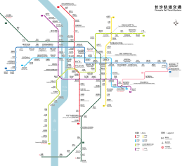 Metrokaart van Changsha (2023)