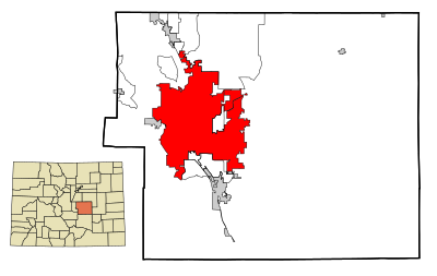 Location map Colorado Springs