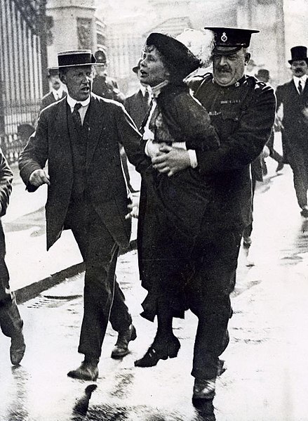 File:Emmeline Pankhurst Arrested 1907-1914.jpg